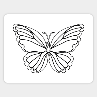 Butterfly Line Art design Magnet